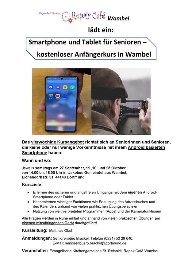 Plakat Flyer Tabletkurs Android 0925 end