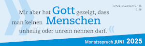 Monatsspruch Juni 2025